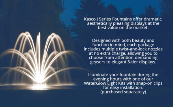 3/4HP Kasco J Series Decorative Fountain – 115V/230V - Image 3