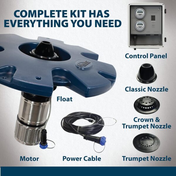 1/2HP Airmax EcoSeries Fountain with 3 Spray Patterns - 115V - Image 5