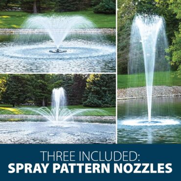 1/2HP Airmax EcoSeries Fountain with 3 Spray Patterns – 115V