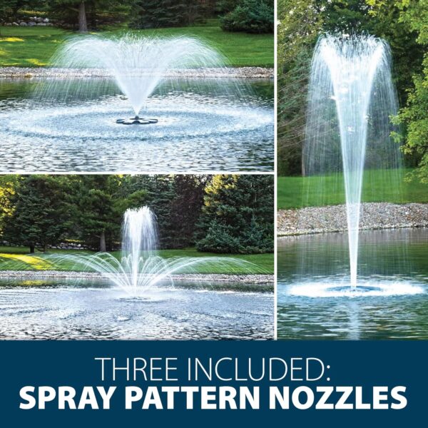 1/2HP Airmax EcoSeries Fountain with 3 Spray Patterns - 115V